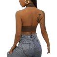thumbnail image 5 of Baby Sweetie Women Summer Tank Tops, Cross Halter Neck Backless Close-Fitting Crop Tops for Street Party, 5 of 7