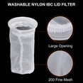 thumbnail image 4 of 190mm Washable IBC Tote Lid Filter Nylon Fine Mesh Strainer White 4 Pack, 4 of 7