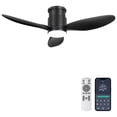 thumbnail image 1 of Ohniyou 42'' Flush Mount Ceiling Fan with Light, Remote & App Control, 3 Colors & Dimmable, Silent DC Motor, Low-Profile Indoor Fan for Bed, 1 of 9