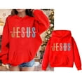 thumbnail image 3 of Kids Hoodies Jesus Hoodies Long Sleeve Graphic Sweatshirt Fashion Loose Pullover Top Faith Over Fear Hoodie Teen Outfits for Girls 7-8 Years Trendy Cute&nbsp;Boy Girl&nbsp;Clothing, 3 of 6