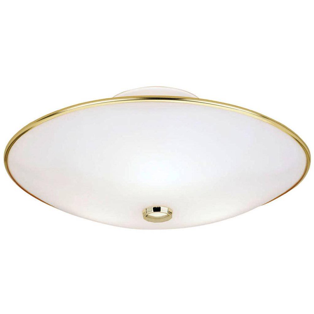 Westinghouse 66205 3 Light Polished Brass Ceiling Light Fixture