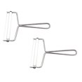 thumbnail image 1 of Oleegame 2PC Tin Foil Roll Stainless Steel Cheese Scraper Baking Cheese Slicer Multi Function Butter Cheese Slitter Butter Wire Scraper Silver, 1 of 6