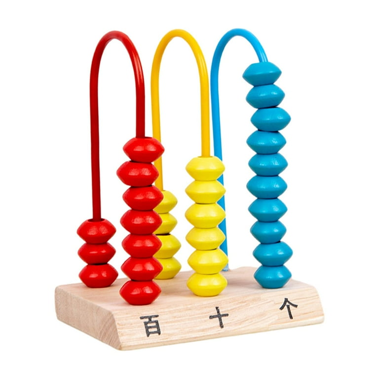 Kids counting beads on sale