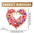 thumbnail image 3 of HomelyJoy Acrylic Flower Pendant Valentine's Day Hanging Ornament Romantic Home Decor Wedding Anniversary Gift, 3 of 7