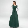 thumbnail image 5 of KAWELL Renaissance Medieval Irish Costume Over Dress & Cream Chemise Set, 5 of 5