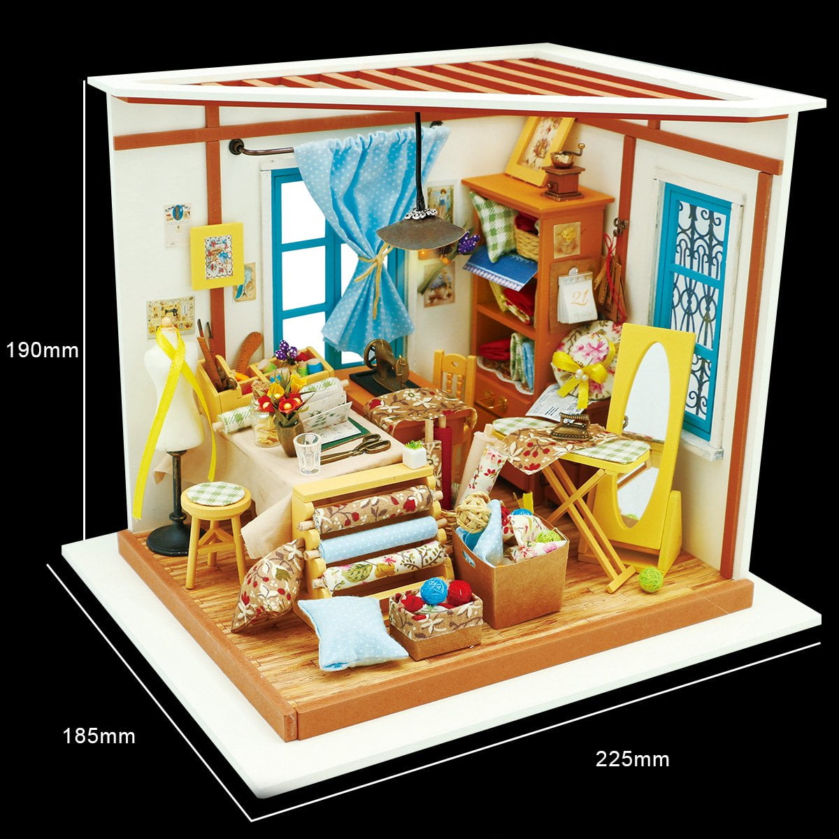 DIY Miniature House Kit: Borrowed Garden - Geppetto's Toys - Hands