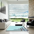 thumbnail image 6 of Ahgly Company Indoor Rectangle Patterned Blue Koi Blue Area Rugs, 7' x 10', 6 of 6