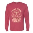 thumbnail image 2 of Wild Bobby, Loyal To One Dedicated Steadfast In Faith | Religious Bible Verse John 14:6 Inspirational/Christian Men Long Sleeve Shirt, Vintage Heather Red, 3X-Large, 2 of 6