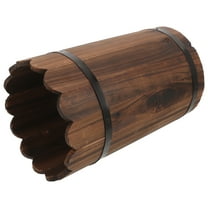 Hemoton  Indoor Plant Stand Mini Containers Flower Shop Display Coffee Color Bucket