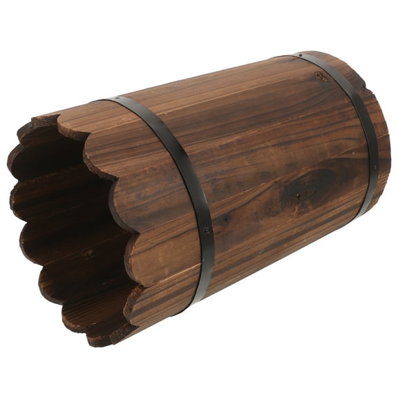 Hemoton  Indoor Plant Stand Mini Containers Flower Shop Display Coffee Color Bucket