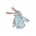 thumbnail image 2 of Baby Romper, Long Sleeve Hooded Bunny Print Fall Bodysuit Easter Clothes for Girls Boys, 2 of 10