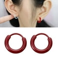 thumbnail image 2 of Lightweight Resin Earrings For Sensitive Ears Hypoallergenically And Comfortable Daily Wear Ear Rings Jewelry Gift, 2 of 9