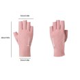 thumbnail image 3 of Fiudx Ofertas relámpago del día, solo en línea Guantes de terciopelo alemán para mujer, de invierno, para exteriores, cálidos, con protección contra el frío, con medio dedo, para pantalla táctil, con, 3 of 6