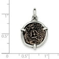 thumbnail image 2 of 925 Sterling Silver Antiqued Widows Mite Coin (0x0mm) Pendant / Charm, 2 of 2