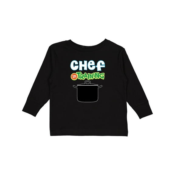 Inktastic Future Chef in Training Boys or Girls Long Sleeve Toddler T-Shirt