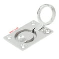 thumbnail image 3 of Unique Bargains 1pcs 316 Stainless Steel 62x44mm Boat Floor Locker Hatch Lift Flush Ring Pull Handle Silver Tone, 3 of 4