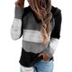 thumbnail image 1 of Sudadera con capucha para mujer Suéteres Color Block Sudaderas de manga larga Lounge Hoodie Tops Ormromra WMZY-673-27, 1 of 8
