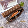 thumbnail image 1 of YAOMOBB Multi-purpose Pencil Case Retro Faux Leather Pencil Case Large Capacity Stationery Storage Pouch with Zipper Closure, 1 of 6