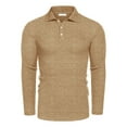 thumbnail image 2 of Sunloudy Men's Spring Autumn Casual Shirts Solid Color Long Sleeve Lapel Tops Button Shirts for Party, 2 of 7