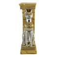 thumbnail image 2 of Design Toscano Egyptian Cat Goddess Bastet Pedestal Statue, 2 of 8