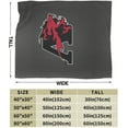 thumbnail image 3 of Albright A College Logo Fleece Blanket, Very Soft Microfiber Flannel Blanket for Couch Warm and Cozy for All Seasons, 3 of 6