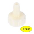 thumbnail image 1 of Conectores de manguera de espiga ABS, 8mm de espiga x rosca hembra G1/2, Blanco 4Pcs, 1 of 5