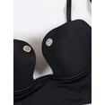 thumbnail image 7 of Plunge Bra Backless Deep V Padded Low Cut Underwire for Women Holes Design, 7 of 7