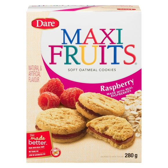 Maxi Fruits Raspberry Cookies, Dare, 280 g