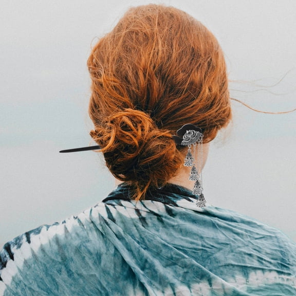 Homoyoyo Vintage Chinese Style Hair Clip for Girls, Elegant Hair Ornament for Securing Buns, Daily Wear, 1 Piece