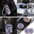 thumbnail image 3 of Jeiento Spider Web Auto Accessories Set of 13 Car Seat Covers with Steering Wheel Cover Seatbelt Pads Garbage Bag Rear View Mirror Cover Cup Coasters Key Chain Lipstick Holder Car Decor, 3 of 7