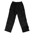 thumbnail image 5 of Mens Baggy Cargo Pants Streetwear Tactical Pants Lightweight Tapered Trousers Side Split Snap Buttons Hiking Joggers, 5 of 5