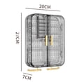 thumbnail image 6 of rygai Jewelry Storage Box Transparent Wall Mounted Earring Ring Necklace Organizer with Multi-shaped Hooks for Home, 6 of 7