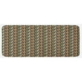thumbnail image 1 of Retro Kitchen Mat, Geometric Colorful Stripes with Circles Abstract Vintage Ornate Curved Illustration, Plush Decorative Kitchen Mat with Non Slip Backing, 47" X 19", Multicolor, by Ambesonne, 1 of 1