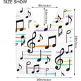 thumbnail image 5 of Coolnut Music Notes Anti-Slip Ultra Absorbent Durable Bath Rug with Rubber Backing,24"x16", 5 of 7