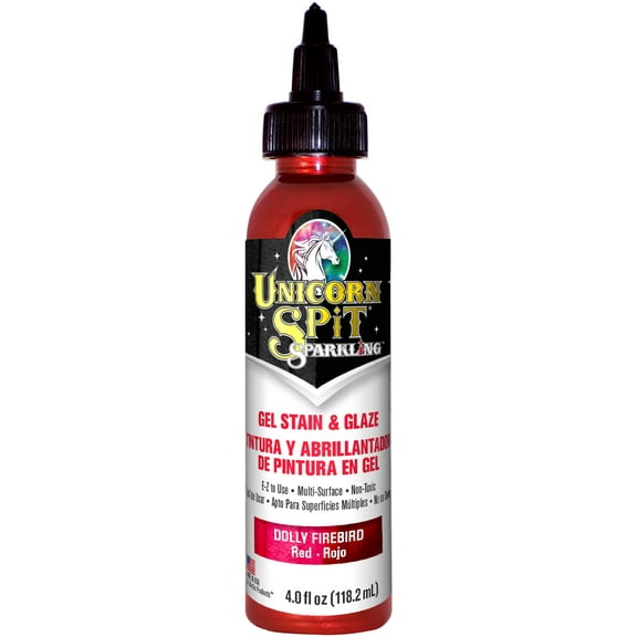 Unicorn Spit Sparkling Wood Stain & Glaze 4oz-Dolly Firebird