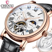 Chenxi Brand Mens Watches Luxury Waterproof Automatic Mechanical Wristwatch Men Business Luminous Quartz Watch Leather Clock - Mechanical Wristwatches