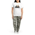 thumbnail image 4 of CafePress - Doodle Lover Women's Light Pajamas - Women's Short Sleeve Print T-Shirt and Pants Light Cotton Pajama Set, 4 of 7