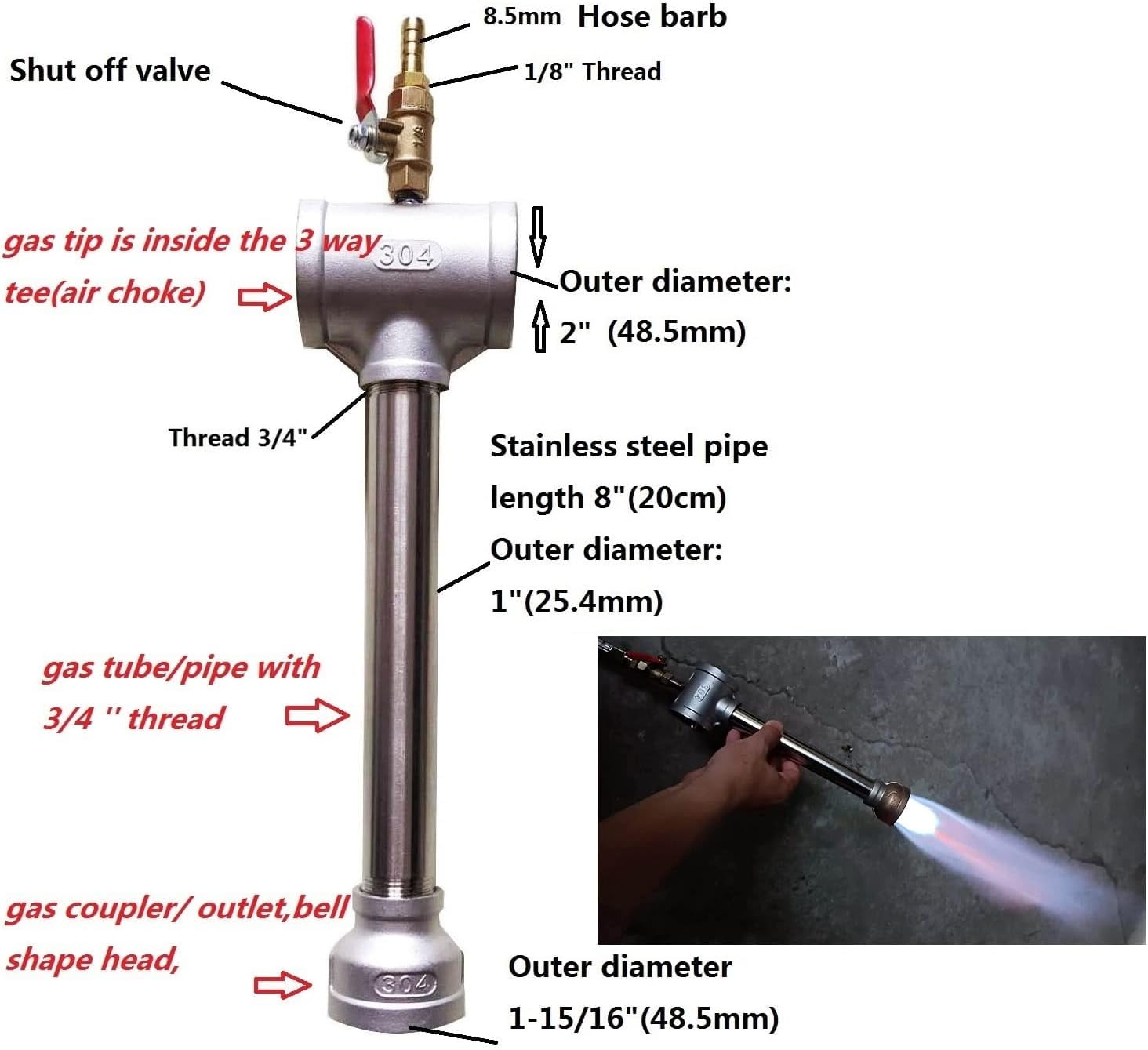 LSMIITTH Propane Smelting Furnace Kits, 6kg(13LB) Graphite Crucible Furnace with Crucible Tongs Set for Melting Metal Recycle Gold Copper Aluminum