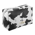 thumbnail image 1 of Unique Bargains Neceser de viaje para cosméticos portátil, estuche impermeable, organizador de maquillaje, neceser para mujer, negro y blanco, 1 of 7