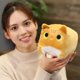 thumbnail image 3 of Cartoon Plush Toy Stuffed Animals Square Doll Yellow Cat, 3 of 4