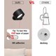thumbnail image 5 of Lámpara de pared LED Lámpara de pared Batería recargable Apliques de pared Modernos Regulables Control táctil Modos de brillo cálido/blanco Focos de pared Luces de noche giratorias libremente Lámpara, 5 of 5