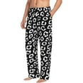 thumbnail image 2 of Xecao Black Leopard Men's Straight Lounge Pajama Pants: The Ultimate in Comfortable Sleepwear, 2 of 9