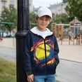 thumbnail image 5 of Chaqlin Hooded Zip Up Hoodie for Teens and Kids - Lightweight Comfy Casual Top with Long Sleeve for Travel and Outdoor, 5 of 7