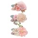 thumbnail image 2 of 3 piezas de pinza para el pelo con flores para niña, accesorios para el cabello de verano, pasadores para el cabello estampados, cinta Sunnimix  Horquilla para niños, 2 of 8