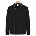 thumbnail image 5 of PNTUTB Men's Casual Long Sleeve Shirt Classic Button Lapel Collared Basic Solid Color Designed Fashion Blouses, 5 of 6