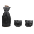 thumbnail image 1 of Japanese Sake Set With A Ceramic Sake Bottle And 2 Sake Cups Japanese Traditional Saki Serving Set, 1 of 9