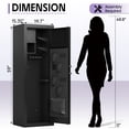 thumbnail image 2 of KAER 10-14 Biometric Gun Safe, Quick Access Large Unassembled Rifle Safe, Gun Cabinet with Adjustable Shelf and Locking Built-in Cabinet, 2 of 8
