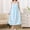 Sky Blue, variant on Womens Fleece Robes Quick Drying Spaghetti Strap Sleeveless Loose Fit Long Bathrobe