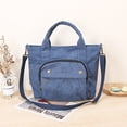 thumbnail image 2 of Bolso cruzado de pana con correa ajustable, bolso informal para mujeres y niñas, 2 of 4