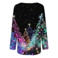 thumbnail image 5 of Winter Saving Talove Long Sleeve Shirts for Women Graphic Printed Sweatshirt Fall Fashion Must Haves Tunic Tops Plus Size Womens Tops Trendy 2025 Christmas Shirts, 5 of 5